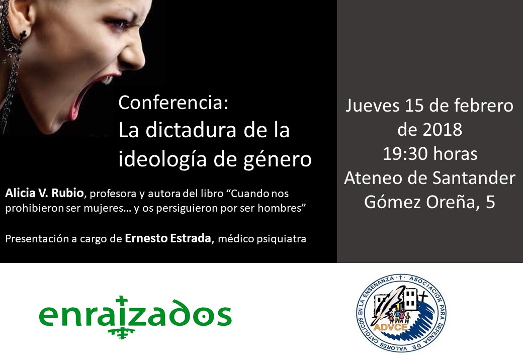 Conferencia de Alicia Rubio en Santander: “La dictadura de la ideología de género”