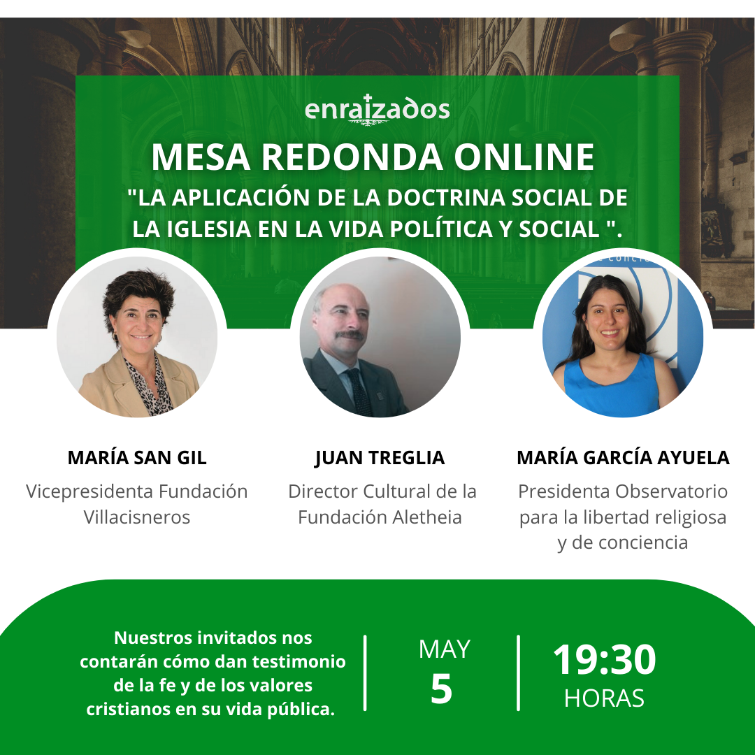 MESA REDONDA online «La aplicación de la Doctrina Social de la Iglesia en la vida política y social»
