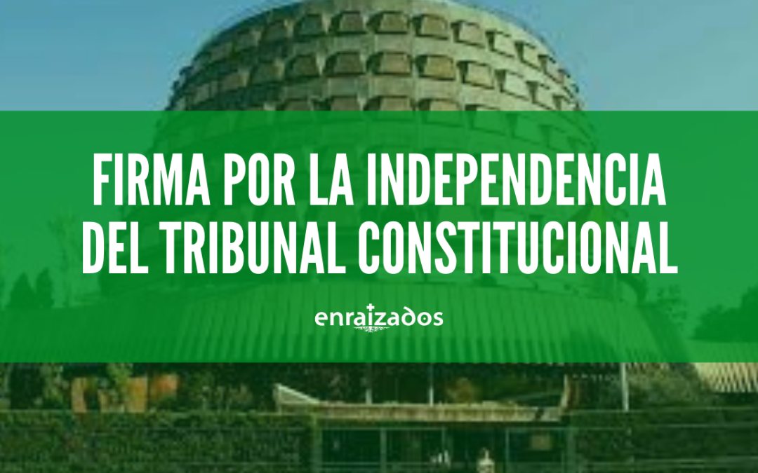 ¡Firma! Por la independencia de los jueces del Tribunal Constitucional