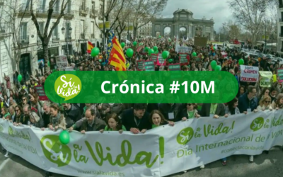 Miles de personas dicen Sí a la Vida en la gran Marcha por la Vida en Madrid en este domingo 10 de marzo