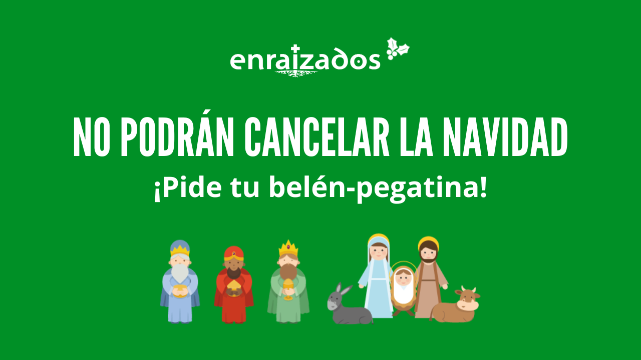 No podrán cancelar la navidad. ¡Pide tu belén-pegatina!